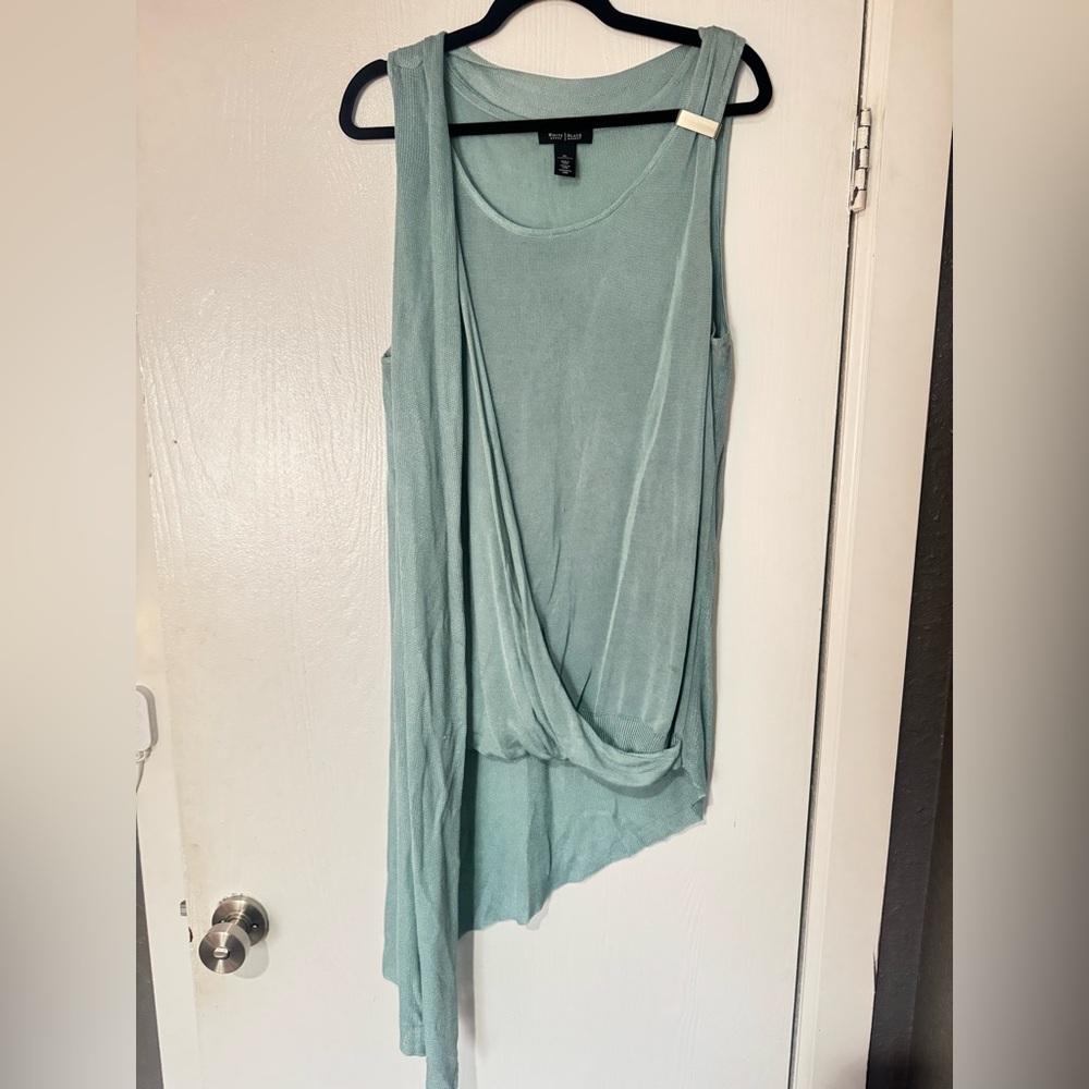 Bundle 4for $20- White House Black Market Teal Asymmetrical Top